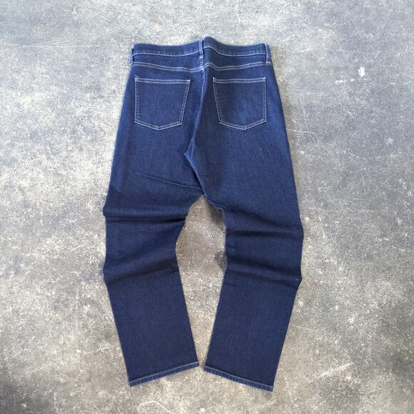 Uniqlo Kaihara Jeans Mens 30 Blue Pants Skinny Dark Stretch High Rise Denim - Picture 3 of 8